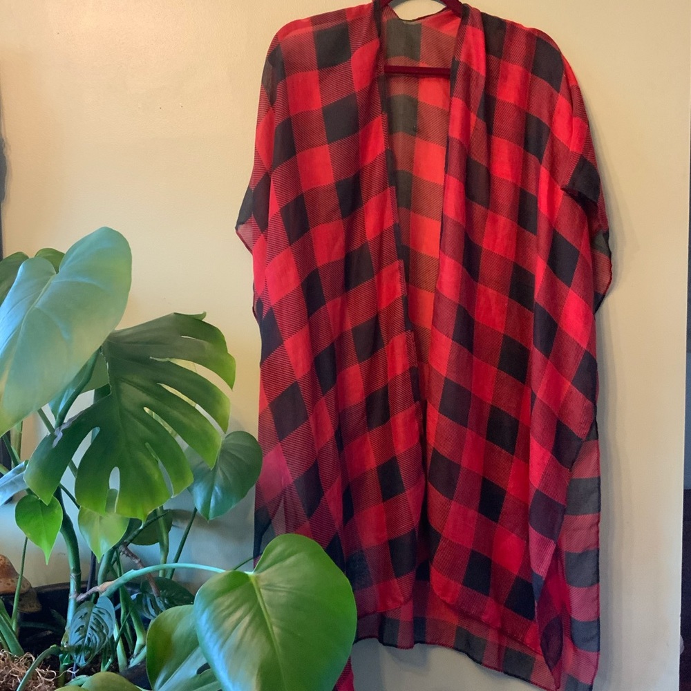 Plaid Kimono